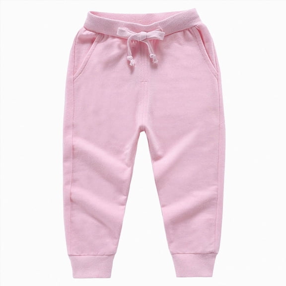 Gibobby Boys Pants Toddler Kids Little Boys Pant 2T 3T 4T 5T 6T Casual Schoolwear Drawstring Straight Leg Soft Pants With Pockets Boys Warm Casual Pants(18-24 Months,Pink)