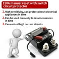 thumbnail image 4 of Interruptor de circuito de reinicio manual Zulema Interruptor de 150a Impermeable para auto Marino, 4 of 8