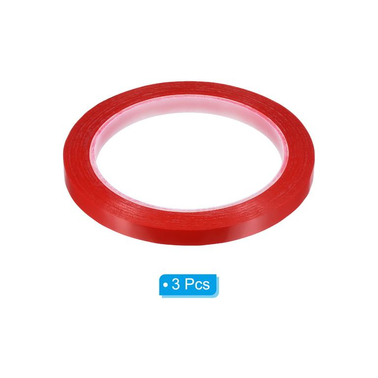 5/16 x 72 Yards Whiteboard Tape, 3 Pack Thin Dry Erase Tape, Red 