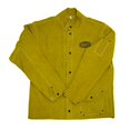 thumbnail image 2 of West Chester IRONCAT 7005 Heat Resistant Split Cowhide Leather Jacket - Large, Kevlar Thread Stitched Welding Jacket in Golden Yellow. Welding Gears, 2 of 4