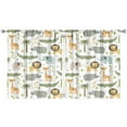 thumbnail image 3 of Baby Safari Animals Blackout Curtains 52Wx63H Inch for Boy Bedroom Grommet Pair Kids Woodland Jungle Lion Elephant Art Printed Curtains for Nursery Living Room Window Treatment Fabric, 3 of 3