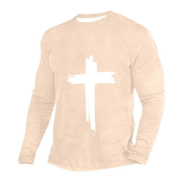 WRKEKC Chandail à Manches Longues pour Hommes Coupe Ajustée Col Ras du Cou Imprimé Croisé Haut à Manches Longues Col Ras du Cou pour Hommes Automne Hiver Tenue Quotidienne