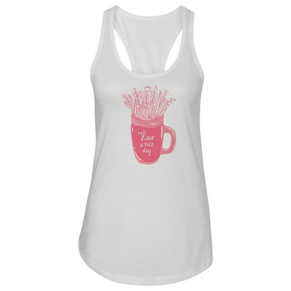 Mason Jar With Flowers Tank Women -Image by Shutterstock, Female x-Small