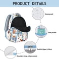 thumbnail image 4 of "Chicken Print College Bookbag - Durable & Waterproof Backpack for Students, Lightweight, Trendy Design, Spacious, Perfect for Work & Commute", 4 of 6