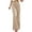 Khaki, variant on Women's Pants Autumn Winter Clothing Solid Color Mid Waist Slim Micro Bell Bottoms Corduroy Elastic Waist Casual Pant Sizes L