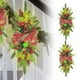 thumbnail image 1 of Ganfancp Decoraciones Navideñas para Escaleras Guirnaldas de Flores Decoraciones para Escaleras Lágrimas Bienes Robados Decoraciones para Casas Al Revés Decoraciones para Puertas de Entrada Ofertas d, 1 of 5