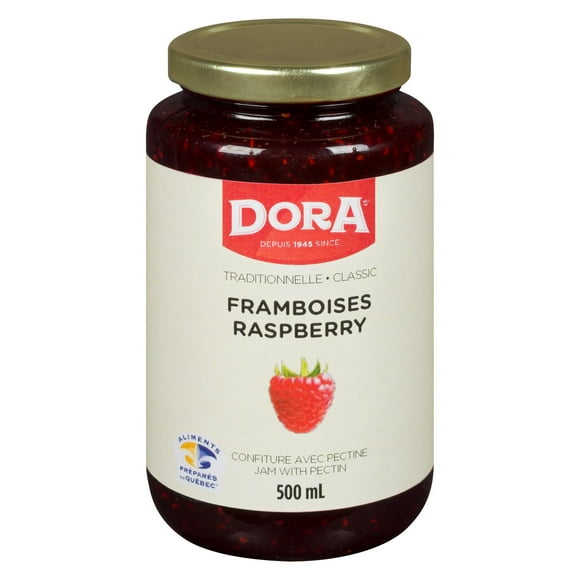 DORA CLASSIC RASPBERRY JAM WITH PECTIN, DORA RASPBERRY JAM 500ML