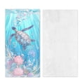 thumbnail image 4 of Beach Towel Backpack 2 in 1 Soft Lightweight Microfiber Large Beach Towel Foldable Transformable into a Drawstring Beach Bag for Travel Pool Swim Beach Yoga Gym, 4 of 7