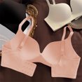 thumbnail image 5 of Byworldtasic Women Seamless Push‑Up Bra Wireless Texture Comfort Bra Adjustable Straps Back Closure Everyday Bralette, 5 of 6