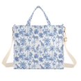 thumbnail image 7 of FORMRS Womens Corduroy Tote Bag Crossbody Shoulder Purse Handbag with Detachable Strap, Blue Animals Pattern, 7 of 7