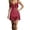 Red, variant on AJGRHE Western Cowgirl Dress for Women V Neck Sleeveless Vintage Tassel Fringe Suede Dresses Western Music Festival Fringe Strap Waist Short Dress Casual Swing Bodycon Brown M