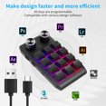 thumbnail image 1 of Teclado Teclado RGB 12 teclas 2 perillas DIY Macro teclado programable soporte para Windows Sywqhk Para estrenar, 1 of 3