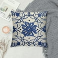 thumbnail image 2 of Nawypu  Farmhouse Christmas Pillow Covers 18x18 Chinoiserie Blue and White Porcelain Throw Pillow Covers Decorative Home Decor Square Blue Willow Cushion Case for Couch, 2 of 5