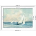 thumbnail image 5 of Art.com Sailboats at Sunrise Art Print by Julia Purinton, White Frame Wall Art, 44" x 32", 5 of 5
