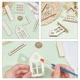 thumbnail image 4 of 1 juego de bandejas de madera para servir House PapayaWhip 51~91x13~52x3mm, 4 of 6