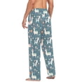 thumbnail image 6 of Men's Pajama Pants Alpaca Floral Polka Dots Cotton Long Sleepwear Lounge Pants S, 6 of 7