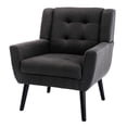 thumbnail image 5 of Linen Upholstered - Ergonomic Back for Support - Home Living Areas - Luxury Appeal and Easy Clean, 5 of 6