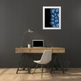 thumbnail image 3 of Grey, Jace 25x32 White Modern Wood Framed Museum Art Print Titled - Half Of Blue Agates, 3 of 4