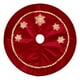 thumbnail image 2 of Herunwer Velvet Christmas Tree Skirt Fur Plush Tree Skirt Xmas Skirts for Merry Christmas Party Vintage Holiday Decorations, 2 of 6