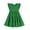 Green, variant on Arshiner Girls Dress Summer Flutter Sleeve Flared Tiered Swing Pleated Midi Cotton Casual Sundress with Pockets