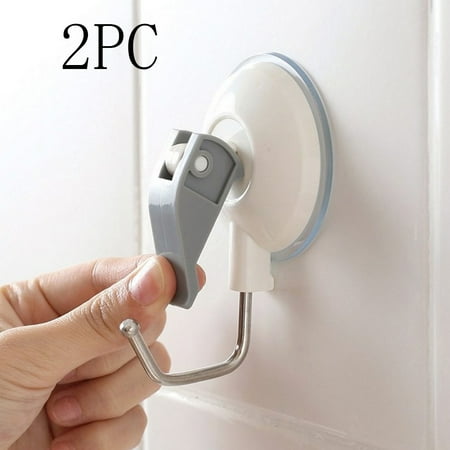 

Bathroom/Kitchen Heavy Duty Large Suction Cup Hooks Snap Lever Vacuum Holder