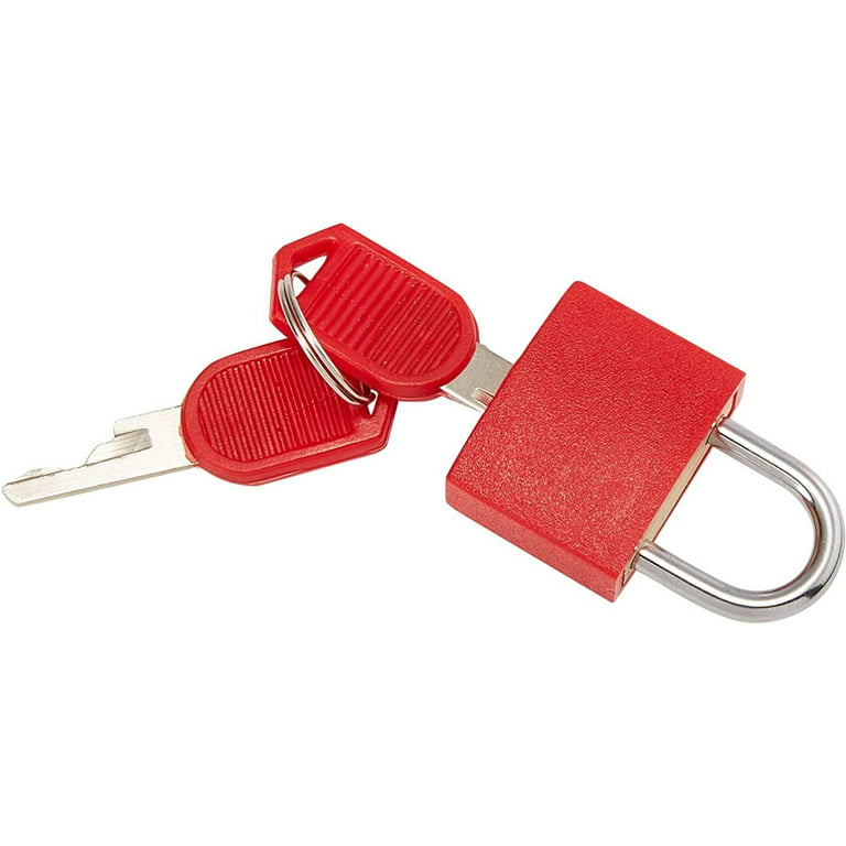 Jinyi Suitcase Locks With Keys, Small Padlocks Luggage Locks Padlocks With  Keys Coloured Metal Padlocks For Travel School Gym(4pcs, Red+yellow+green+b