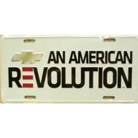 212 Main 2715 6 x 12 in. Chevrolet An American Revolution License Plate