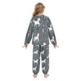 thumbnail image 3 of Fluffy Pajamas Set Fuzzy Winter Warm Pj Sets Pullover Tops and Long Pants Unicorns and Stars X-Small, 3 of 8