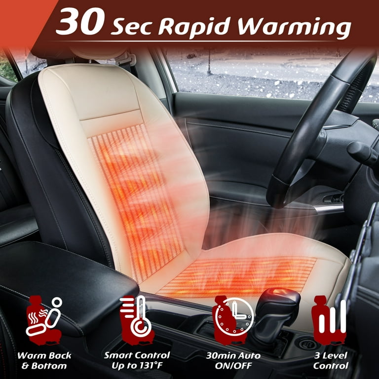 Paffenery Luxury Heated and Cooling Car Seat Cover, Ventilated