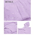 thumbnail image 6 of Oudiya Girls Ballet Dress Ruffle Sleeve Dance Leotard with Skirt Criss Cross Back Dance Clothes for Kids 10-11Y, 6 of 7