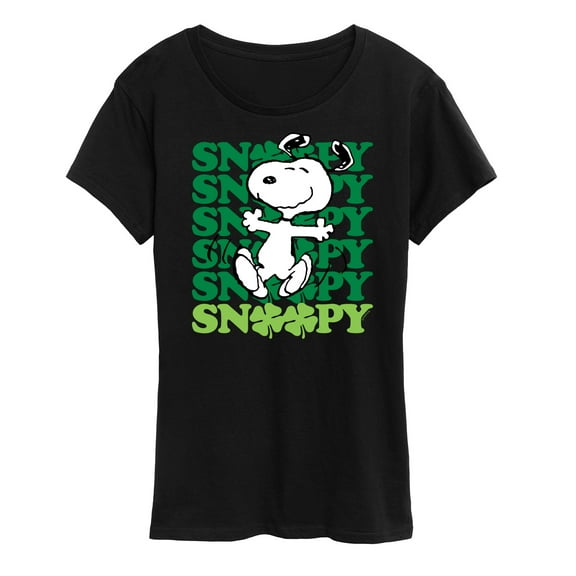 Peanuts - Snoopy Clover Dance - Women's Short Sleeve Graphic T-Shirt