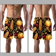 thumbnail image 3 of luoweisi Men's Beach Shorts Quick Dry Swim Trunks with Mesh Lining Thanksgiving Corn L, 3 of 5