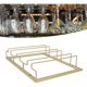 thumbnail image 1 of Portabotellas, estante para copas de vino de hierro al revés, soporte para copas de vino colgante de estilo europeo debajo del gabinete, dorado, 1 of 5