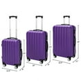 thumbnail image 5 of MINKUROW 3-in-1 Multifunctional Large Capacity Traveling Storage Suitcase Luggage Set Purple, 5 of 5