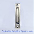 thumbnail image 3 of HSHDLDF Pocket Door Edge Pull Professional Stainless Steel 304 4" Hidden Door Handle Flush Mount Pocket Door Hardware for Pocket Sliding Door Spring Loaded (2 Antique Bronze), 3 of 5
