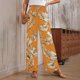 thumbnail image 1 of WILLBEST Pantalones Casuales para Mujer 2024, Estilo Tropical, con Cordón, Cintura Alta, Pierna Ancha, para Un Estilo Relajado y Cómodo. Grande, 1 of 4
