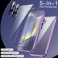 thumbnail image 3 of JETech 5 in 1 Case for Samsung Galaxy S24+ / S24 Plus 5G with 2-Pack Each Tempered Glass Screen Protector and Camera Lens Protector, Non-Yellowing Shockproof Bumper Phone Cover (Purple), 3 of 7
