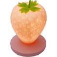thumbnail image 5 of Luz de noche de fresa, linda luz de noche de silicona, luz de noche para niños, luz de noche LED, recargable por USB, control táctil de 3 modos (rosa), 5 of 5