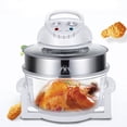 thumbnail image 4 of 17L Air Fryer Glass Infrared Convection Oven Roaster Glass 360 Heating Cooker 110V-120V 1200W-1400W 15.35*12.99in for Home Kitchens, Restaurants, Family Gatherings, 4 of 9
