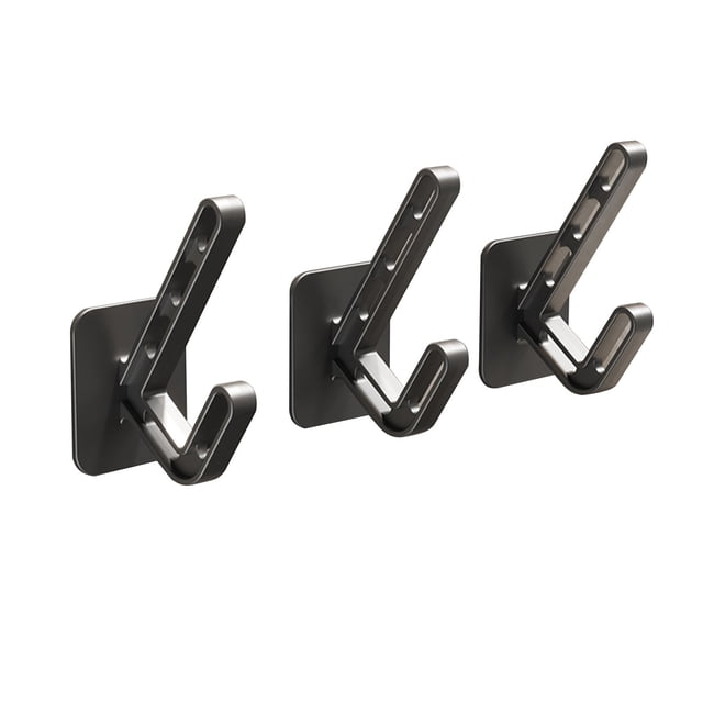 3 perchas para colgar ropa en la pared, sin necesidad de perforar, para puertas, dormitorios, armarios y guardarropas, con adhesivo fuerte.