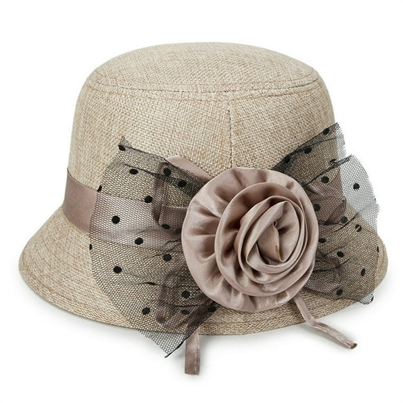 Uqiangy 1920s Hats for Women Felt Hats for Women Women Dress Hats 1940s Hats for Women Womens Hats Fashion Church Hats Funeral Hats for Women Khaki