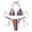 C-Multicolour63, variant on Bikini Sets For Women 2 Piece Boho Bathing Suit Halter Triangle Tie Side Swimwear With Thong Bottoms Stylish Beachwear