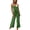 Green, variant on Aayomet Plus Size Jumpsuits For Women Women's Summer Casual Off Shoulder High Waist Solid Color Strapless Belted Wide Leg,Green S