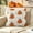 White, variant on Halloween Ghost Pumpkin Pillow Covers 18x18 inch 1pc,Pink Tufted Fuzzy Cozy Knit Cute Spooky Pattern Soft Plush Accent Throw Pillow Cases,Sofa Cushion Cover Festive Decor for Couch Chair Bed