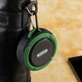 thumbnail image 4 of Matsuzay C6 Altavoz Bluetooth inalámbrico portátil Caja de sonido a prueba de agua con ranura para tarjeta HookTF Manos libres con ventosa para Cables de audio/vídeo Verde, 4 of 6