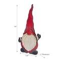 thumbnail image 3 of Maison Concepts Christmas Wooden Waving Gnome On Stand 18", 3 of 4