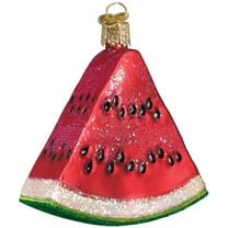 Old World Christmas Glass Blown Ornament (#28062) Watermelon Wedge, 3.25"