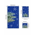 thumbnail image 4 of Blue Christmas Tree Bath Towels for Bathroom Set,Luxury Microfiber Towels Gifts for Women,Quick Dry Beach Kitchen Hand Hair Face Towel and Dish Washcloth,Xmas Trees Snowflake Winter Yoga Towels+Set, 4 of 7