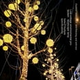 thumbnail image 3 of New New Year Multiple Colors Outdoor Garden 20CM Rattan Ball LED Fairy Light String Fairy Light String Hanging Light GREEN, 3 of 8