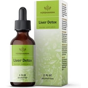 HERBAMAMA Liver Detox Liquid Extract - Liver, Kidney, Gallbladder & Immune Support - 2 fl. Oz